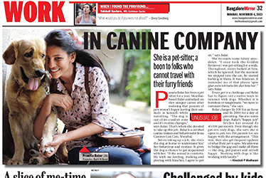 Bark N Bond Featured in Bangalore Mirror
